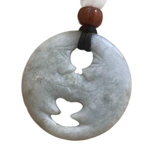 Two Moons Jade Necklace